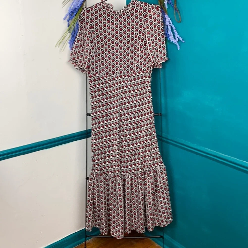 Zara heart print midi dress Sm